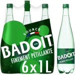 Verte Eau minérale naturelle gazeuse finement pétillante 6x1l
