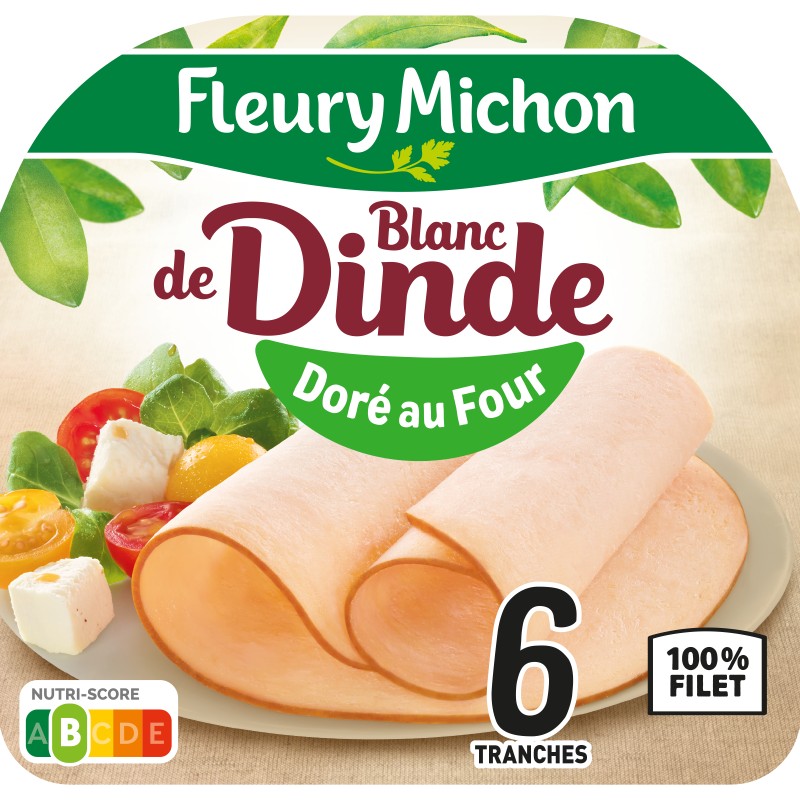 Blanc de Dinde Doré au Four 6 tranches 180g