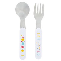 Set de 2 Couverts Enfant Inox dès 12 mois