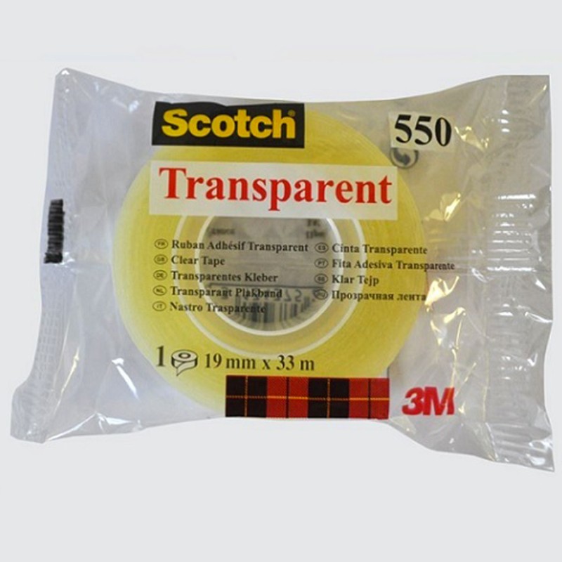 Ruban Adhésif Scotch Transparent 19mm x33m