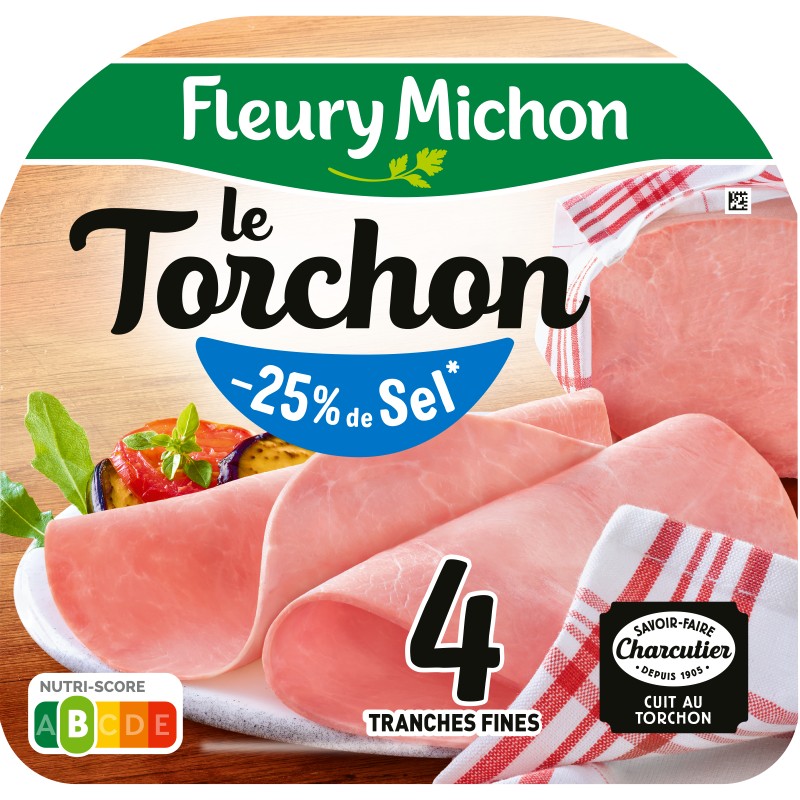 Le Torchon Tranches Fines sans Couenne x4 120g