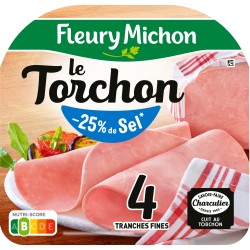 Le Torchon Tranches Fines sans Couenne x4 120g