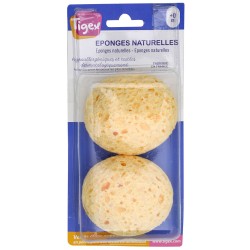 Éponge Naturelle Peau Sensible x2