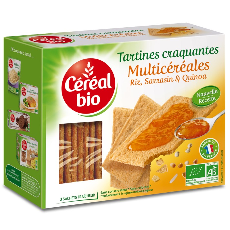 Bio Tartines Craquantes Multi Céréales 145g