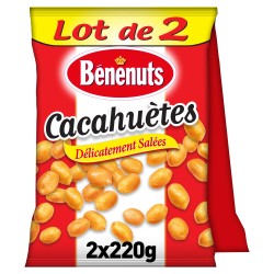 Cacahuètes délicatement salées 2x220g