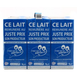 Lait demi écrémé UHT 6x1l