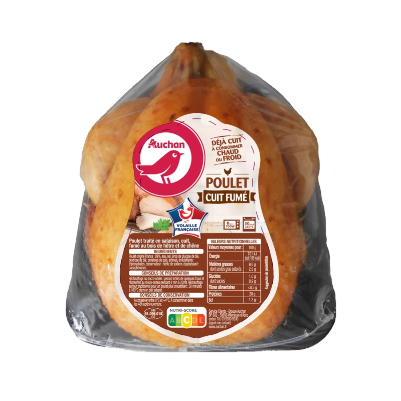 Poulet Entier Cuit Fumé 1.250kg