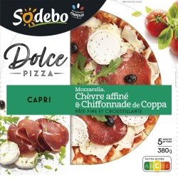 Pizza dolce capri mozzarella chèvre coppa 380g