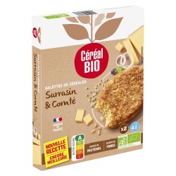 Galettes de céréales sarrasin et comté 2x100g