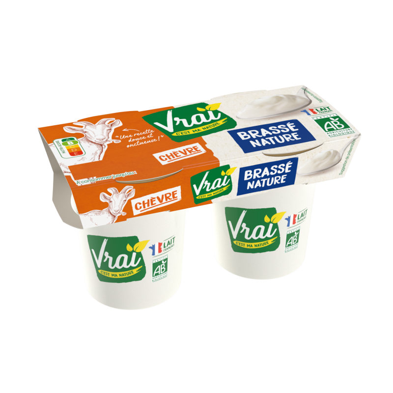 Bio Yaourt au lait de chèvre vanille 2x125g