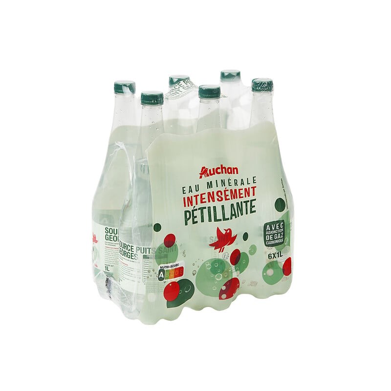 Eau minérale pétillante 6x1l