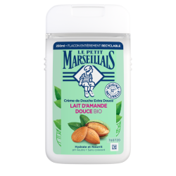 Crème de douche extra douce au lait d'amande douce bio 250ml