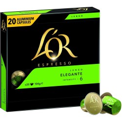 Espresso café long elegante intensité 6 capsule x20