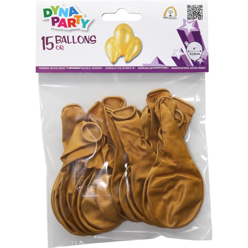Ballons Prestige Or x15