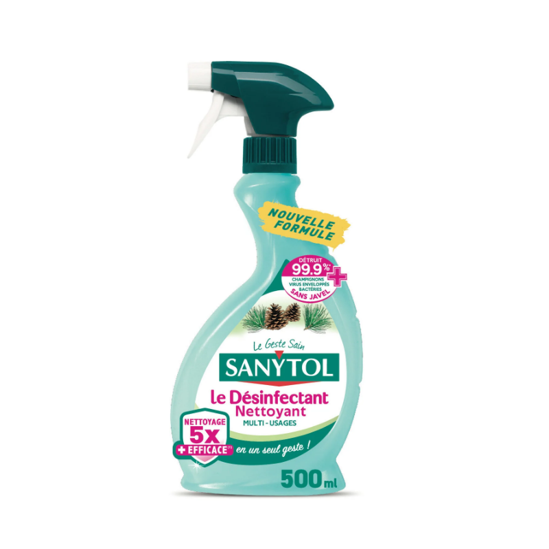 Spray nettoyant & désinfectant multi-usages au pin 500ml