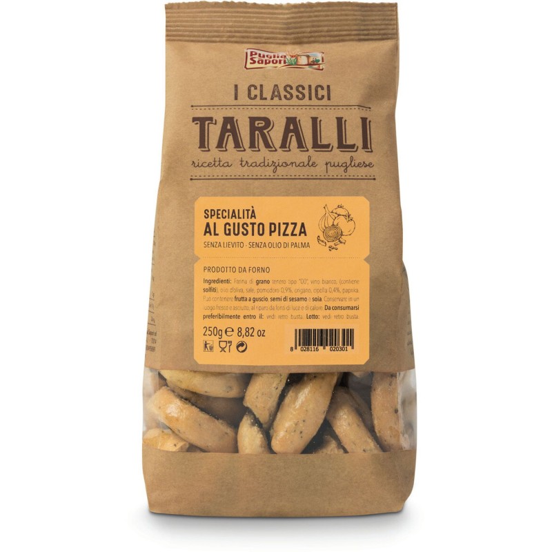 Puglia Sapori Taralli Spécialité à la Pizza 250g