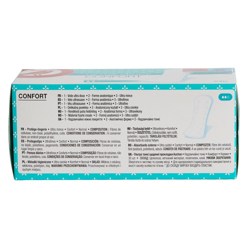 Protège slip ultra mince confort x30
