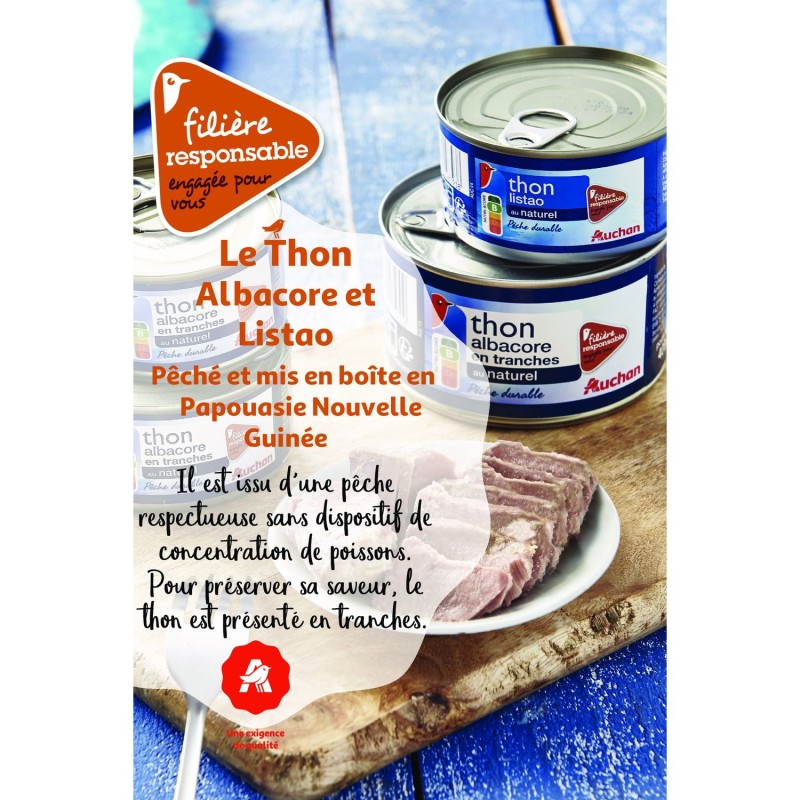 CULTIVONS LE BON Thon Albacore au Naturel 140g