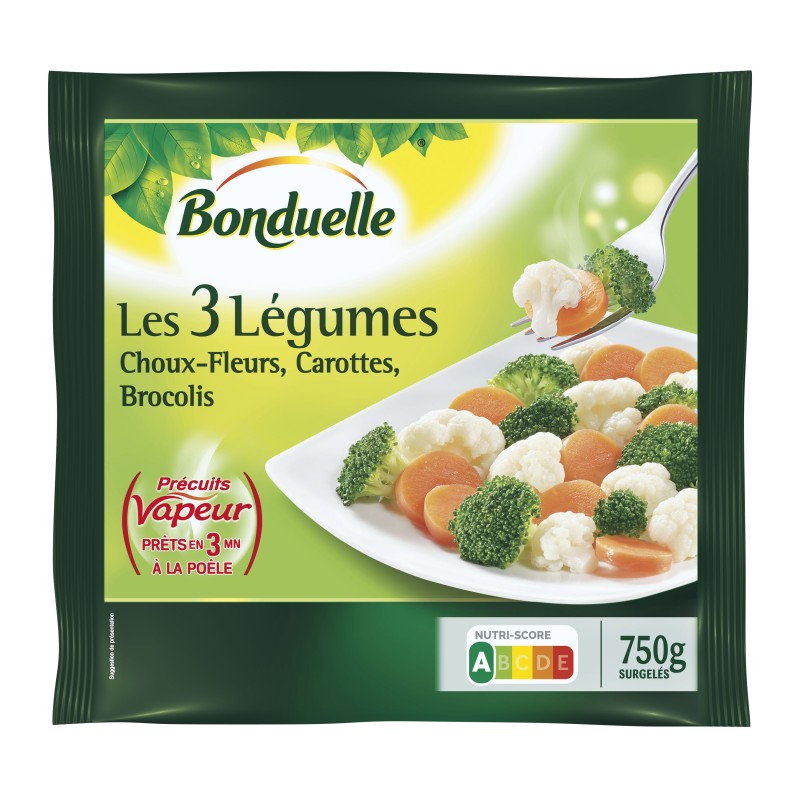 Choux fleurs carottes et brocolis 750g