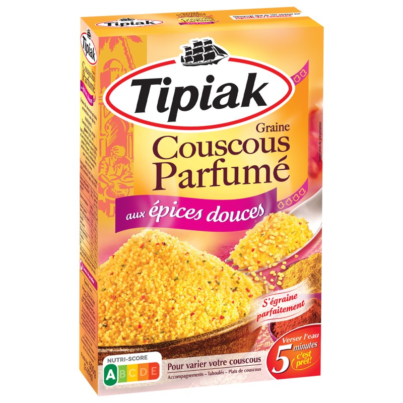 Graine Couscous Parfumé aux Epices Douces 2x250g