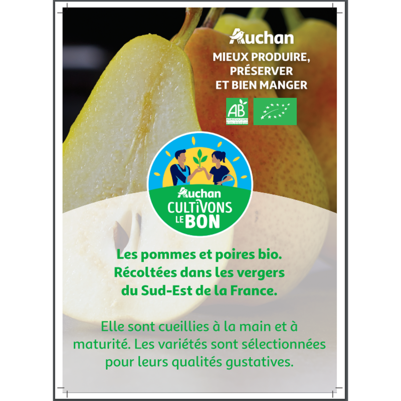 CULTIVONS LE BON Bio Poires Selena 4 Fruits