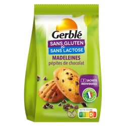 Madeleine pépites chocolat sans gluten sans lactose x7 210g