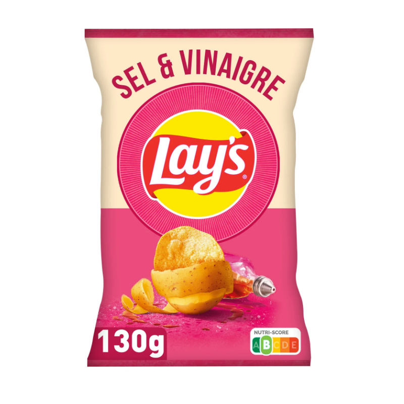Chips sel et vinaigre 130g