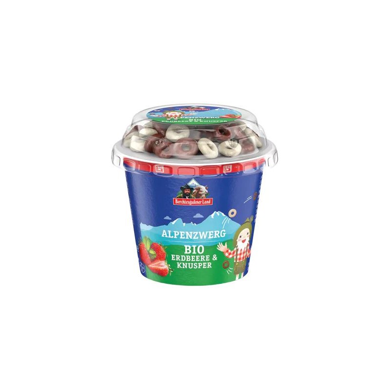 Bio Yaourt Fraises et Anneaux de Chocolat 137g