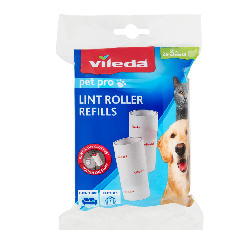 Pet Pro Recharge Brosse Adhésive de Remplacement x2