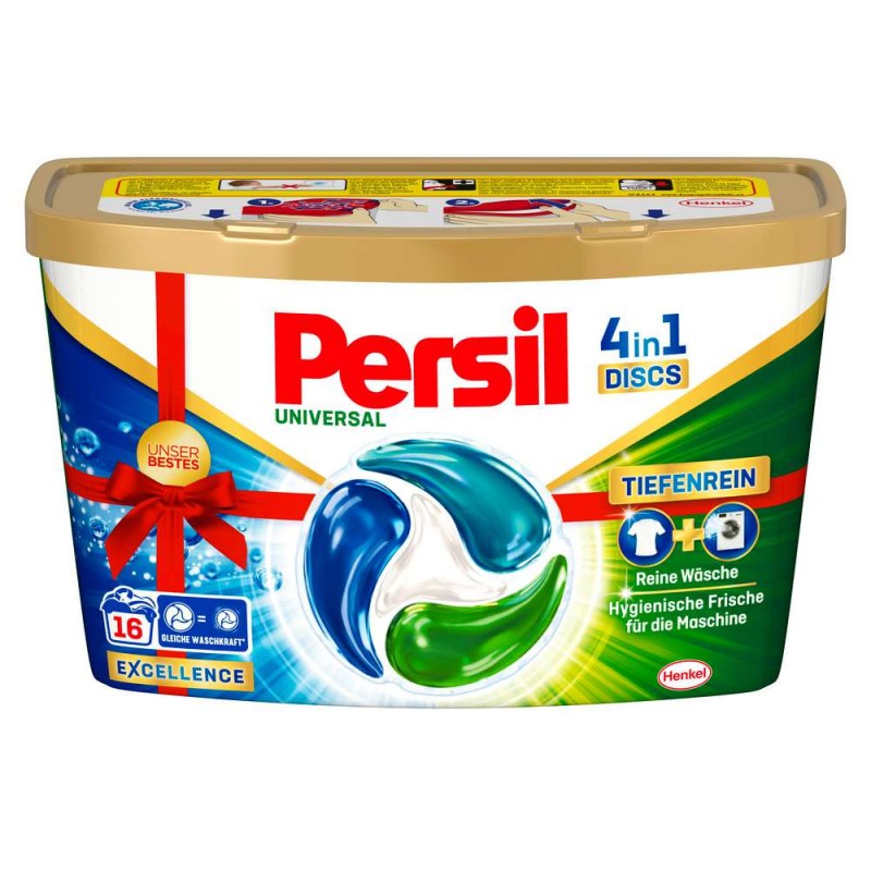 Pods de lessive 4en1 universel x16