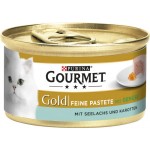 Gold Pâté pour chat à la goberge et aux carottes