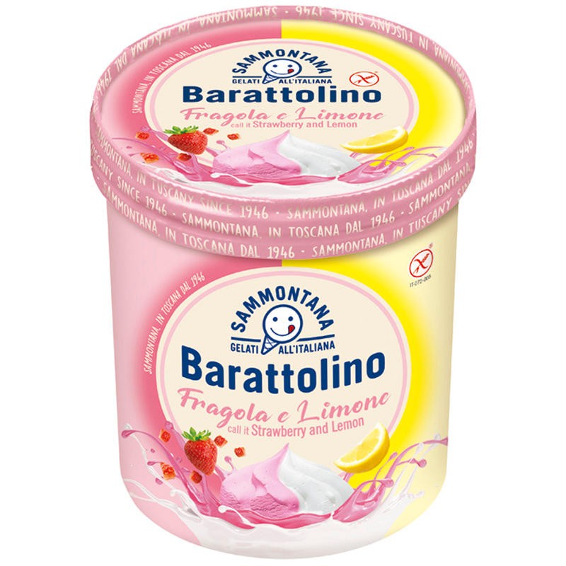 Glace Barrattolino Fraise Citron 500g
