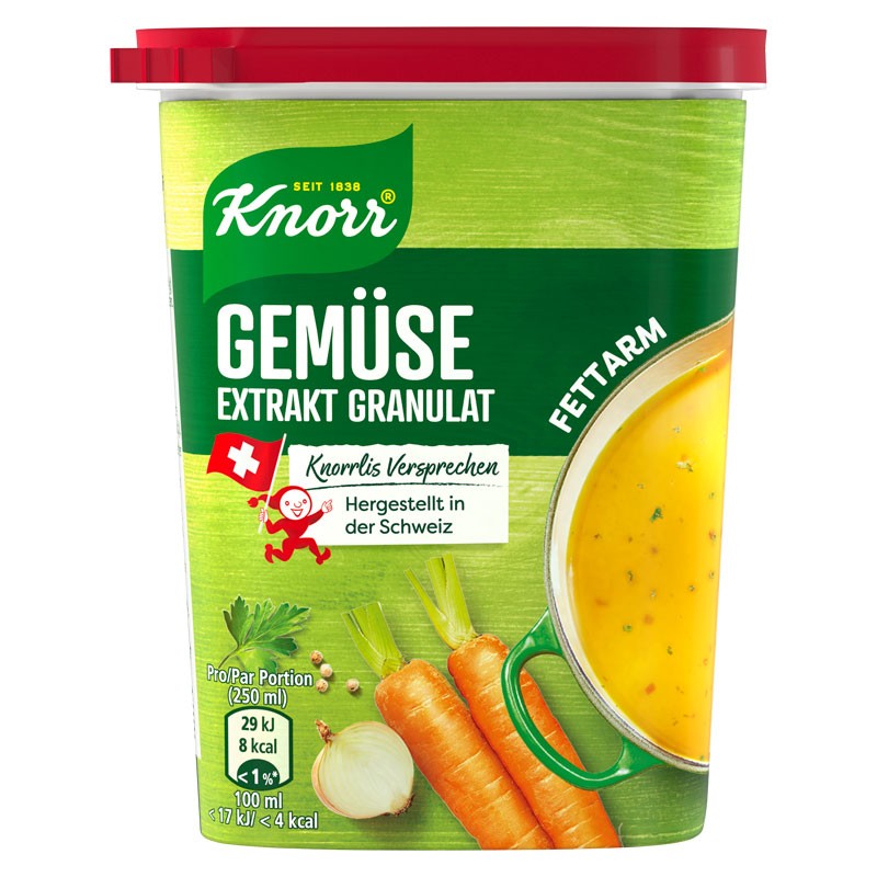 Extrait Végétal Bouillon Granulés Faible en Gras 250g
