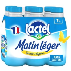 Matin léger lait uht sans lactose 1.2%mg 6x1l