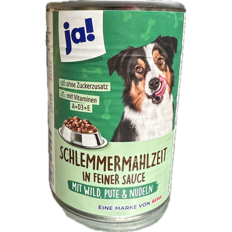 Paté pour Chien Sauce Gibier Dinde 400g
