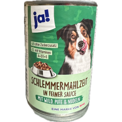 Paté pour Chien Sauce Gibier Dinde 400g