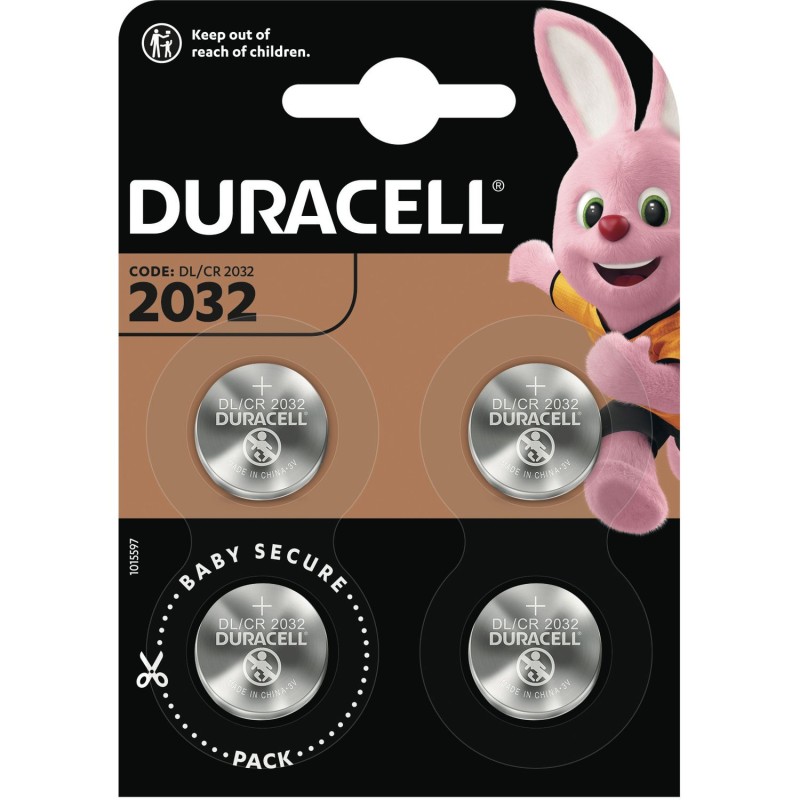 Piles Boutons au Lithium 3V CR2032 x4