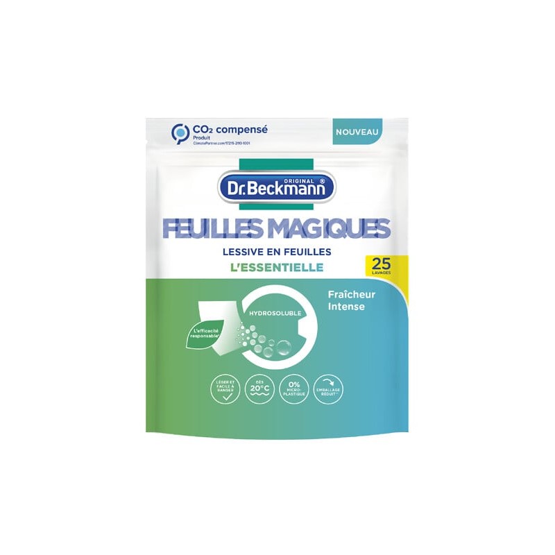 Lessive en feuilles l'essentiel x25