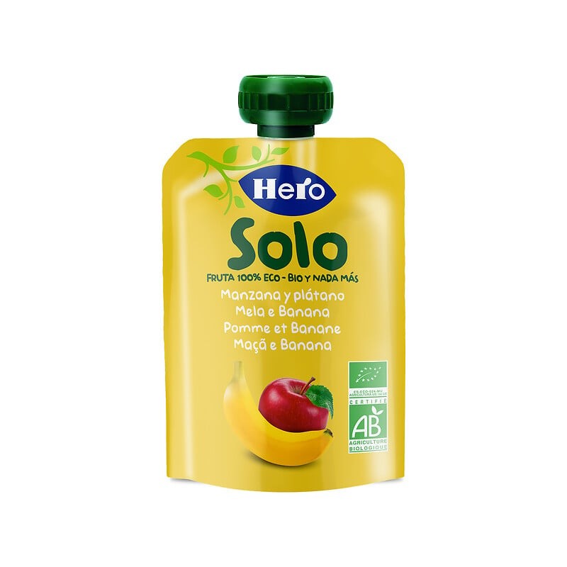 Gourde solo pomme banane bio 100g