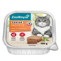 Pâté pour chat sénior riche en volaille 100g