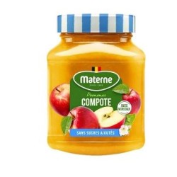 Compote à la pomme avec morceaux sans sucres ajoutés 350g