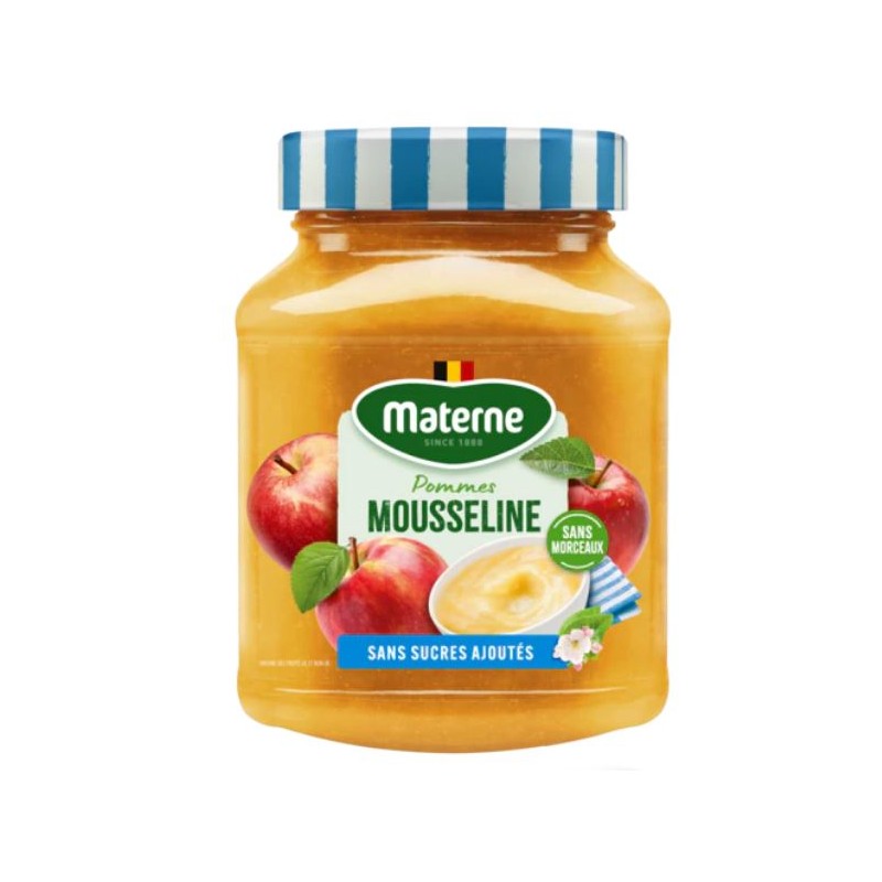 Mousseline à la pomme sans morceaux sans sucres ajoutés 360g