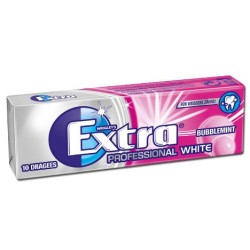 Chewing gum blanc bubblemint sans sucre x10
