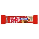 Barres de biscuits chunky enrobées de chocolat au lait 40g
