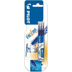 Recharge bleu pour roller frixion effaçable pointe moyenne x3