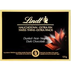 Chocolats swiss thins dark 125g