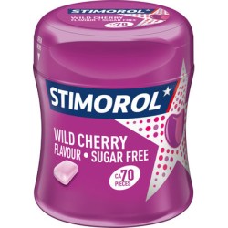 Chewing-gum cerise sans sucre 73g