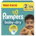 Couches baby dry taille 2 4-8kg x174