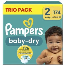 Couches baby dry taille 2 4-8kg x174