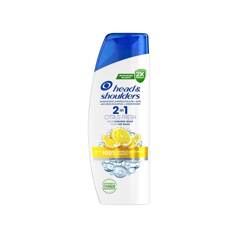 Shampooing antipelliculaire soin 2en1 fraîcheur citron 300ml